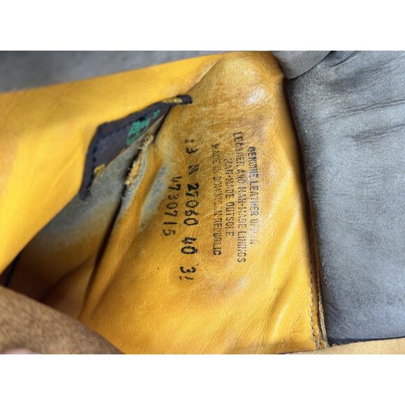 VTG Timberland Basic Men's Boots Size 13 Wheat Nubuck 6" Waterproof 27060 - Picture 11 of 14